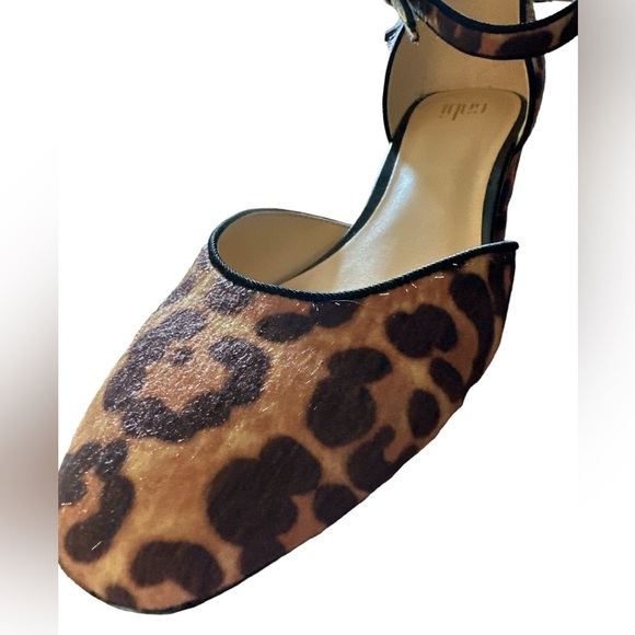 CAbi Kiki Leopard Animal Print Strappy Heels Pony Hair 8 - Picture 4 of 4